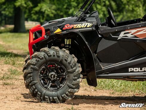 المصد الأمامي SuperATV متوافق مع Polaris RZR 900، أحمر، هيكل فولاذي، مطلي بالطاقة مقاوم للأشعة فوق البنفسجية، مصد عالي التحمل لـ UTV، انظر الملاءمة، صنع في الولايات المتحدة الأمريكية in Saudi Arabia