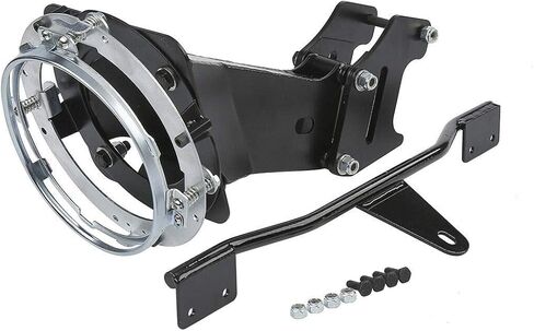 TCT-MOTORPARTS 7" Front Upper Fairing Cowl Windshield Headlight w/Mount Kits Fit For Harley Dyna Street Bob Low Rider FXR in Kuwait