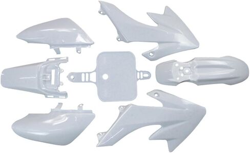White Plastics Kit with Tall Seat for Honda CRF50 XR50, Chinese 50cc 70cc 90cc Dirt Pit Bike,Fenders Fairings Replacement Plastic with Seat in Saudi Arabia
