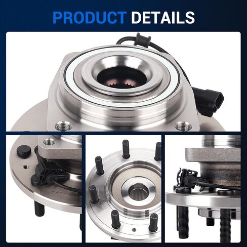 Autoround 515144 Front Wheel Bearings and Hub Assembly Compatible with Chevy Silverado 3500 HD & GMC Sierra 3500 HD 2011-2019 4WD DRW 8Lugs w/ABS in Saudi Arabia