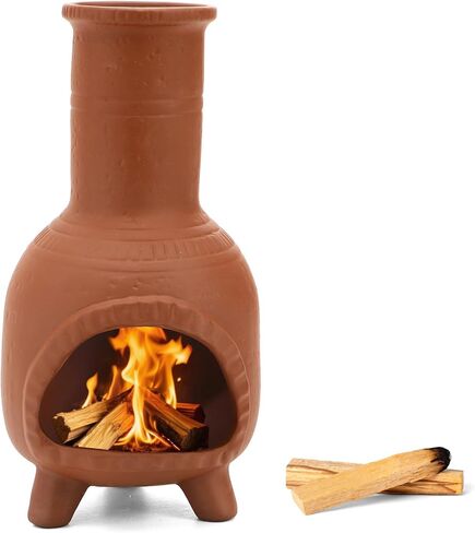 TOPZEA Handmade Terracotta Palo Santo Holder Burner, Ceramic Incense Burner Dish Mini Clay Chiminea Ash Catcher for Smudging, Meditation & Yoga Accessories, Negative Energy Cleansing Gifts in Saudi Arabia