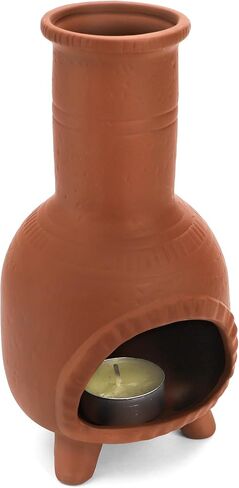 TOPZEA Handmade Terracotta Palo Santo Holder Burner, Ceramic Incense Burner Dish Mini Clay Chiminea Ash Catcher for Smudging, Meditation & Yoga Accessories, Negative Energy Cleansing Gifts in Saudi Arabia
