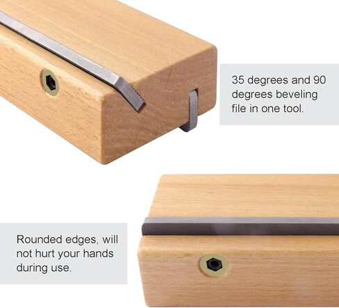 Metallor Guitar Fret Leveling File Wood Guitar Fingerboard Leveling Flat File for Fret Dressing Fret Sanding with Wood Handle Guitar Luthier Tools Repair Tools. in Kuwait