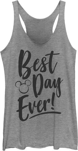 Women's Mickey & Friends Best Day Ever Racerback Tank Top in Saudi Arabia