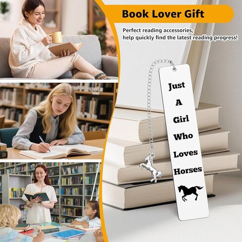 Metal Horse Bookmark for Women Horse Lovers Gifts Funny Book Marks Book Lovers Gifts Easter Basket Stuffers Page Marker Reading Accessories Birthday Graduation for Teens Girls Friends Class Rewards in Saudi Arabia