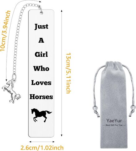 Metal Horse Bookmark for Women Horse Lovers Gifts Funny Book Marks Book Lovers Gifts Easter Basket Stuffers Page Marker Reading Accessories Birthday Graduation for Teens Girls Friends Class Rewards in Saudi Arabia