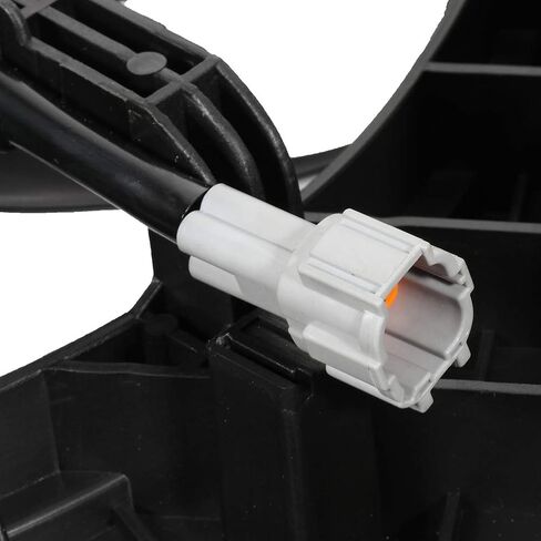 621-161 LINNCAS مروحة تبريد الرادياتير مراوح مزدوجة تناسب 2008 2009 2010 2011 2012 2013 لنيسان لروج 2014 2015 لنيسان لروج سيليكت مجموعة مروحة مكثف الرادياتير باللون الأسود in Kuwait