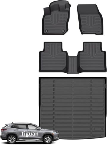 Wayhigh- Floor Mats for Corolla Sedan & Corolla Hybrid Sedan 2020-2025 (Non Corolla Cross or Hatchback Model) All Weather TPE Car Mats Corolla Accessories in Saudi Arabia