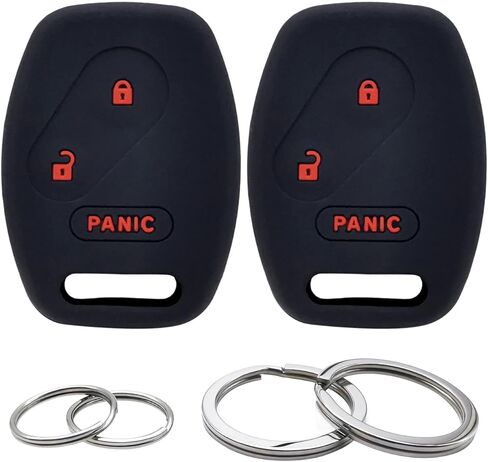 GFDesign 2Pcs Silicone 3 Buttons Key Fob Cover Remote Case Keyless Protector Compatible with Honda Civic Odyssey Accord Crosstour CR-V CR-Z Fit Insight Ridgeline Pilot N5F-S0084A CWTWB1U545 in Saudi Arabia