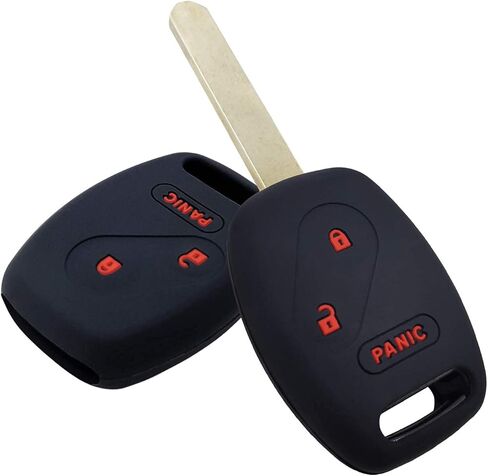 GFDesign 2Pcs Silicone 3 Buttons Key Fob Cover Remote Case Keyless Protector Compatible with Honda Civic Odyssey Accord Crosstour CR-V CR-Z Fit Insight Ridgeline Pilot N5F-S0084A CWTWB1U545 in Saudi Arabia