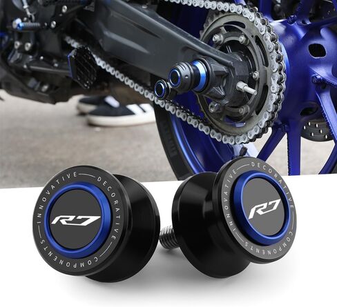 6MM Swingarm Spools Fit For YZF R7-2023 2024 2025 Rear Frame Stand YZFR7 Swingarm Spools Frame Sliders 2023 YZFR7 Accessories 2024 R7 Accessories 2025 R7 Spool BK in Saudi Arabia
