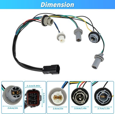 Tail Lamp Harness LH or RH for Kia Soul 2014 2015 2016 2017 2018 2019 No.92450-B2000 Rear Tail Light Lamp Socket Wiring in Saudi Arabia