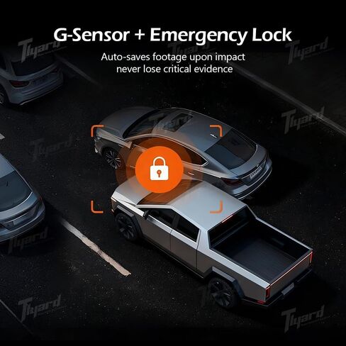 Mirror Dash Cam Backup Camera for CyberTruck, 11.26" HD Smart Rearview Mirror with Front/Rear Recording, WiFi Connection, Night Vision, Touch Screen, IP68 Waterproof Structure in Kuwait