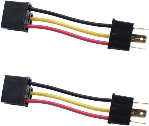 2pc H4 9003 HB2 Headlight Socket Converter Headlight Connector for H4652 H4656 H4666 H6545 Adapter Plug in Saudi Arabia