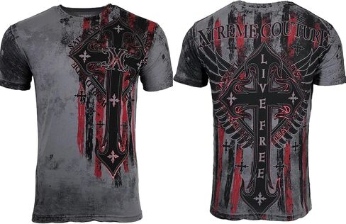 Xtreme Couture by Affliction Men's T-Shirt Liberty Crusade in Kuwait