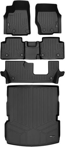 SMARTLINER All Weather Custom Fit Black Cargo Liner Behind The 2nd Row Compatible with 2021-2023 Jeep Grand Cherokee L in Saudi Arabia