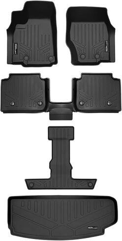 SMARTLINER All Weather Custom Fit Black Cargo Liner Behind The 2nd Row Compatible with 2021-2023 Jeep Grand Cherokee L in Saudi Arabia