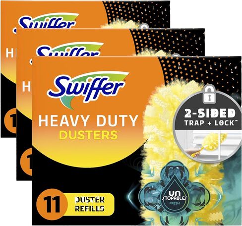 Swiffer Dusters Multi-Surface Heavy Duty Duster Refills, Unstopables Fresh Scent, 11 Count in Saudi Arabia