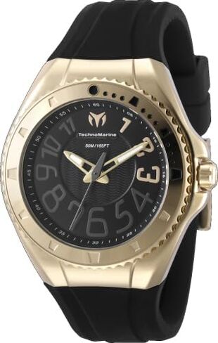 TechnoMarine Lusso Mare Lady 38.00mm Stainless Steel Gold Black dial PC21 Quartz in Kuwait