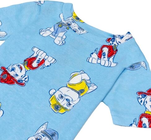 Nickelodeon Boys' 4-Piece Snug-fit Cotton Short Sleeve Matching Pajama Set, Soft & Cute for Kids, SKETCHY PAWS, 5T in Saudi Arabia
