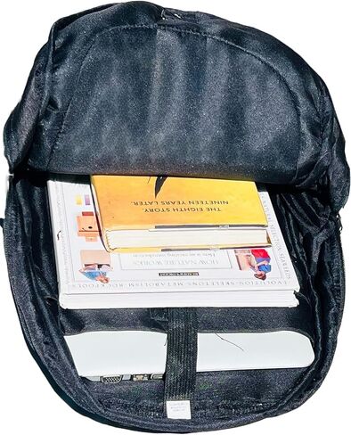 حقيبة ظهر من القنب - حقيبة سفر متعددة الجيوب، حزمة كمبيوتر محمول للجنسين، حقيبة نيبالية مخططة من القطن للمهرجانات والمشي لمسافات طويلة (17 بوصة، 2 جيب كبير + 2 جيب للزجاجات) in Kuwait