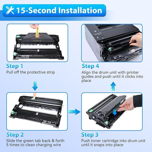 ZIPRINT 2-Pack Dr730 Drum Unit Replacement for Brother DR-730 DR 730 for MFC-L2710DW MFC-L2750DW MFC-L2730DW MFC-L2750DWXL DCP-L2550DW HL-L2370DW HL-L2350DW HL-L2395DW Printer, 12000 Pages Yield in Kuwait