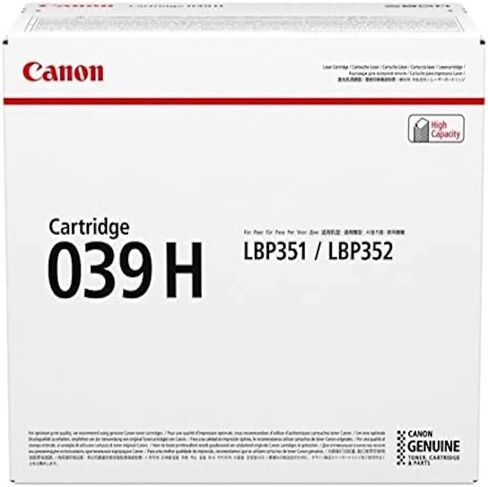 Canon CNMCRTDG039H CRG-039H High Yield Black Toner Cartridge for LBP351/352 in Saudi Arabia