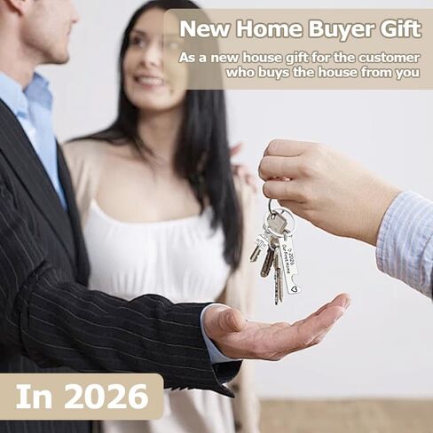 New Home Keychain Set Stainless Steels Our First Home Keychains 2026 Housewarming Keyring Gift with Velvet Pouch for Couple New House Owner Gifts in Saudi Arabia