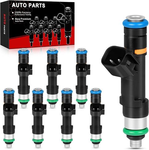 Fuel Injectors Fit for:-Ford F150 2007 2008, F250/F350 Super Duty 2007 2008 2009 2010, for:-Lincoln Mark LT 2007 2008 5.4L, OE#0280158138, 0280158138, 62402,62402, 7C3Z9F593A(8Pcs) in Kuwait