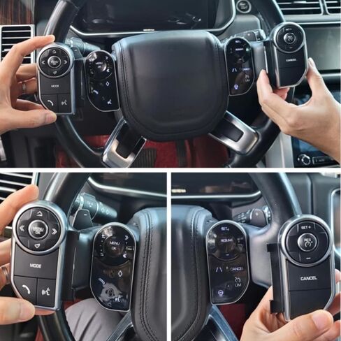1 Pair Car Steering Wheel Buttons for Range Rover Vogue L405 Sport L494 2013-2017, for Land Rover Discovery 5 2017-2019 Steering Wheel Control Press Touch Switch Plug and Play Automotive Kit in Kuwait
