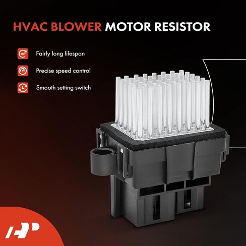محرك منفاخ سخان HVAC ممتاز ومجموعة مقاومة متوافقة مع مركبات Chevy وGMC وPontiac وSaturn - Equinox 2007-2017، Captiva Sport، Terrain، Torrent، Vue، Sport Utility - الجانب الأمامي in Saudi Arabia