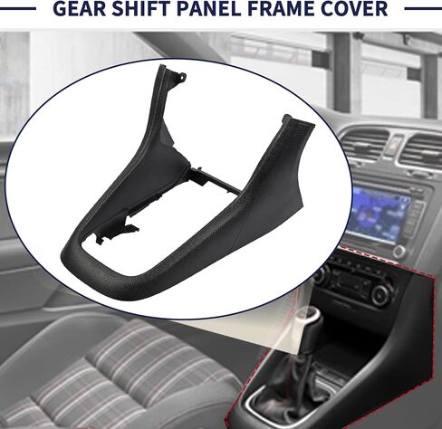 5k0863680 Center Console Frame Trim Compatible with VW Golf MK6 2009-2013 Center Console Cover Frame Shift Panel Cover Trim Interior Accessories in Saudi Arabia