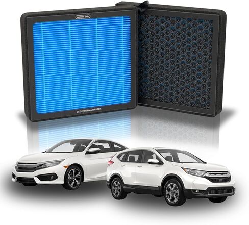 فلتر هواء المقصورة CF12552 يناسب نيسان ألتيما 2019-2024، إنفينيتي QX60 2022-2023، QX50 2019-2024، QX55 2022-2025، روغ 2022-2025، خرز كربون منظم ومنشط على شكل قرص العسل، متين وقوي in Kuwait