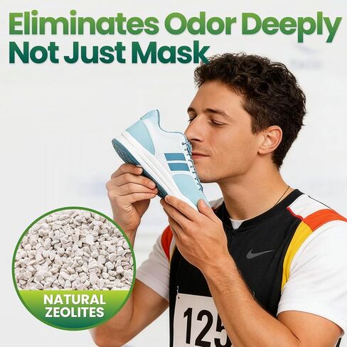 4-Pack Unscented Shoe Odor Elimination, Powerful Shoe Freshener for Sneaker, Boot, Soccer Cleat, Reusable Shoe Odor Eliminator & Absorber, Odor Eaters for Shoes, Freshenes Gym Bag, Closet at Sourse in Kuwait