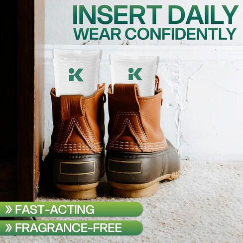 4-Pack Unscented Shoe Odor Elimination, Powerful Shoe Freshener for Sneaker, Boot, Soccer Cleat, Reusable Shoe Odor Eliminator & Absorber, Odor Eaters for Shoes, Freshenes Gym Bag, Closet at Sourse in Kuwait