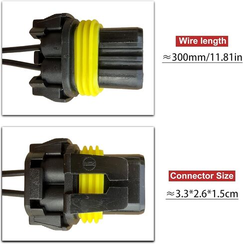 Automotive Wiring Harness Connector for Back-Up Light Socket/Daytime Running Lamp/Fog Lamp/Headlight and more,No.1U2Z14S411FA/12101898,Compatible with multiple vehicle models in Kuwait