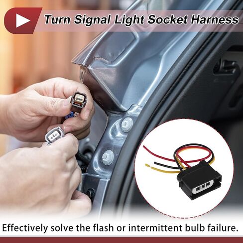 1 Set Turn Signal Light Socket Wiring for Ford Escape 2013-2016 No.5T2Z13411A/5T2Z-13411-A Lamp Bulb Pigtail Connector Harness in Saudi Arabia