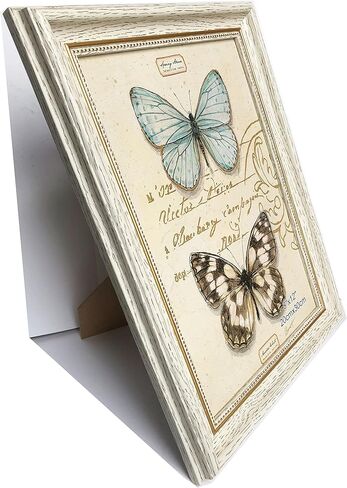 إطار صورة مقاس 8 × 12 أبيض (لون كريمي). فتحة أمامية مقاس 7.8 × 11.8. الحبوب الخشبية المقلدة. عرض سطح الطاولة والتركيب على الحائط. لوحة بلاستيكية (بلاستيكية). تغليف كرتون. in Kuwait