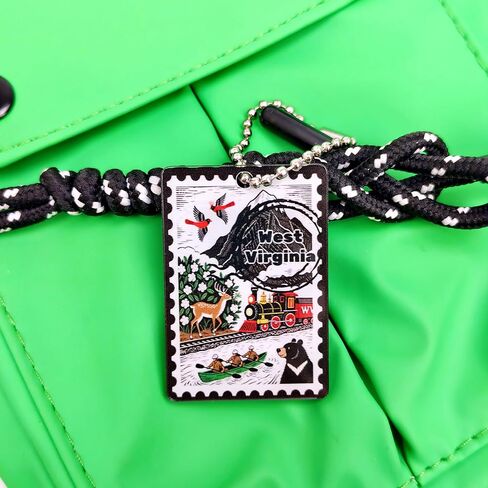 سلسلة مفاتيح West Virginia Souvenirs Fashion Forever Stamps - مزخرفة بحلقة مفاتيح - Forever Stamps Spot M in Saudi Arabia