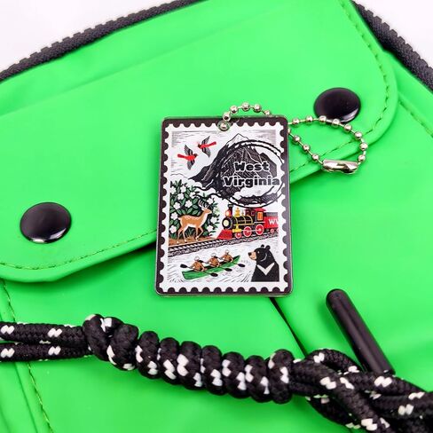 سلسلة مفاتيح West Virginia Souvenirs Fashion Forever Stamps - مزخرفة بحلقة مفاتيح - Forever Stamps Spot M in Saudi Arabia