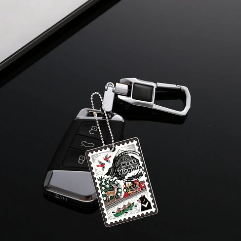 سلسلة مفاتيح West Virginia Souvenirs Fashion Forever Stamps - مزخرفة بحلقة مفاتيح - Forever Stamps Spot M in Saudi Arabia