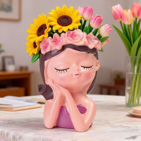 1Pcs Cute Fairy Makeup Brush Stationery Storage Box Multi-functional Household Desk Stationery Pen Holder Makeup Brush Holder (White,10x6.5cm) in Saudi Arabia