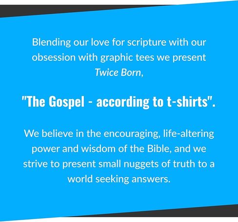 تي شيرت مطبوع عليه Twice Born Christian Faith، (أفضل منظر)، ديني، يسوع، ملابس الإيمان بالكتاب المقدس، للرجال والنساء in Kuwait