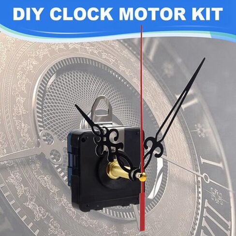 5 Set DIY Wall Clock Movement Accessories Clockwork Repair Parts Kits Mechanism Black Long Spindle Replacement in Saudi Arabia