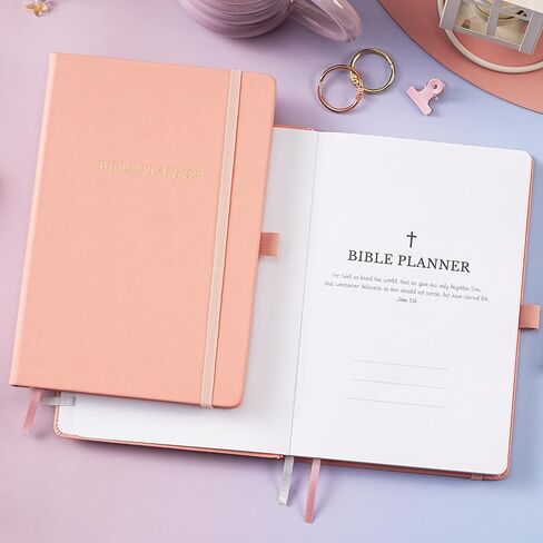 2026 Planner - Christian Planner 2026 Weekly and Monthly, Jan.2026 - Dec.2026, Bible Journal, 8.37" x 5.75", 2026 Christian Planner with Leather Hardcover, Pen Holder, Pocket in Kuwait