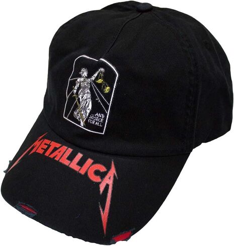 منتجات Rock Off المرخصة رسميًا هي قبعة بيسبول للرجال من Metallica and Justice for All Tombstone باللون الأسود in Saudi Arabia