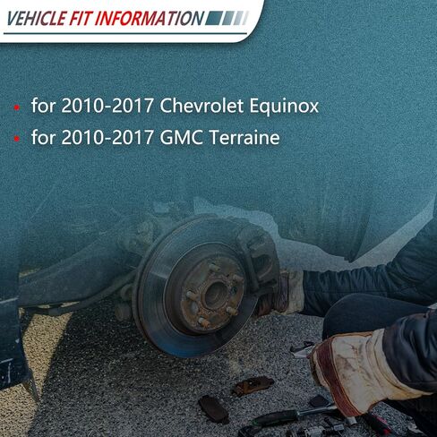 D1421 D1275 Front Rear Ceramic Brake Pads for 2010-2017 Chevy Equinox, for 2010-2017 GMC Terrain 8 Pcs Driver Passenger Side in Kuwait