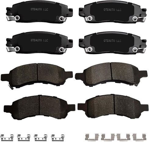 PM Auto Set of 8 Front-Rear Ceramic Brake Pad Replacement For 2007-2016 GMC Acadia in Saudi Arabia