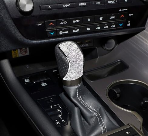 ملحقات ذراع ناقل الحركة كريستال بلينغ المتوافقة مع لكزس ES، RX، NX، RC، IS، GX-460، GS (2014-2022) - وردي in Kuwait
