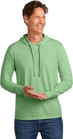 تي شيرت بقلنسوة من القطن العضوي ذو صبغة معدنية للجنسين من Allmade in Kuwait